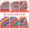 400 Pcs Mexican Party Supplies Mexico Stripes Disposable Paper Plates Napkins and Cups Mexican Tableware Decorations for Cinco De Mayo Dance Pinata Taco, Birthday Party